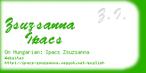 zsuzsanna ipacs business card